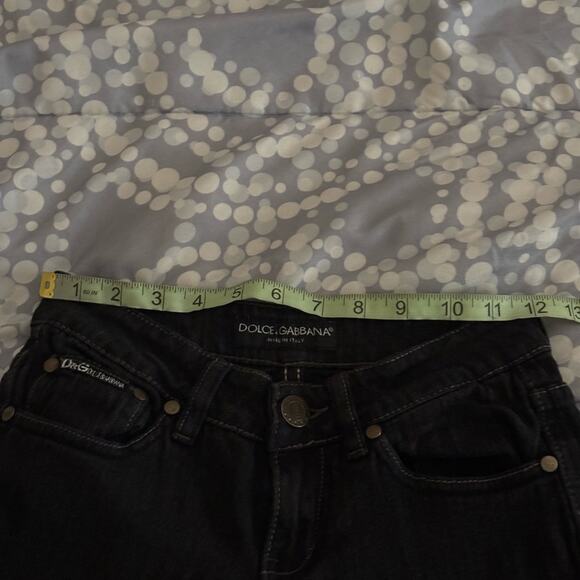 Dolce & Gabbana Women’s Faded Black Low Rise Jeans Women’s Size 26x28 - Picture 10 of 12